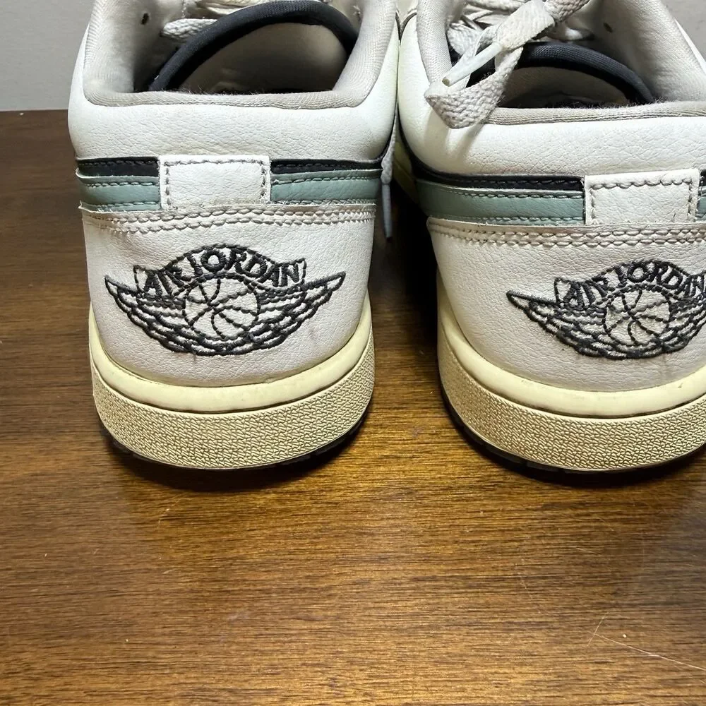 Air Jordan 1 Low Women’s Size 9.5 Anthracite / Jade Smoke Sail - Picture 4 of 10